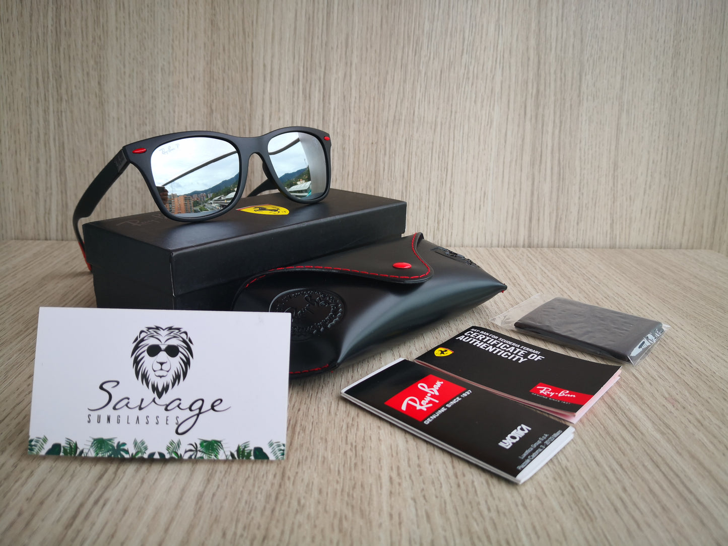 RYBN Wayfarer Silver - Special Edition Ferrari