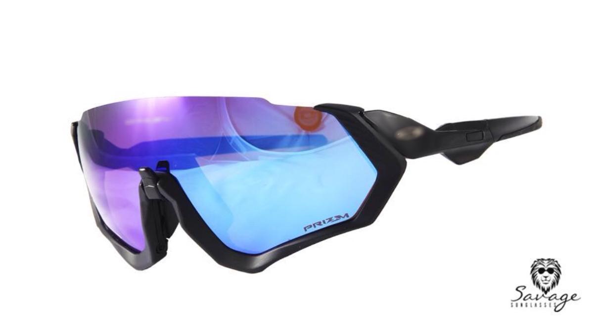 Flght Jacket Black - Blue Lens