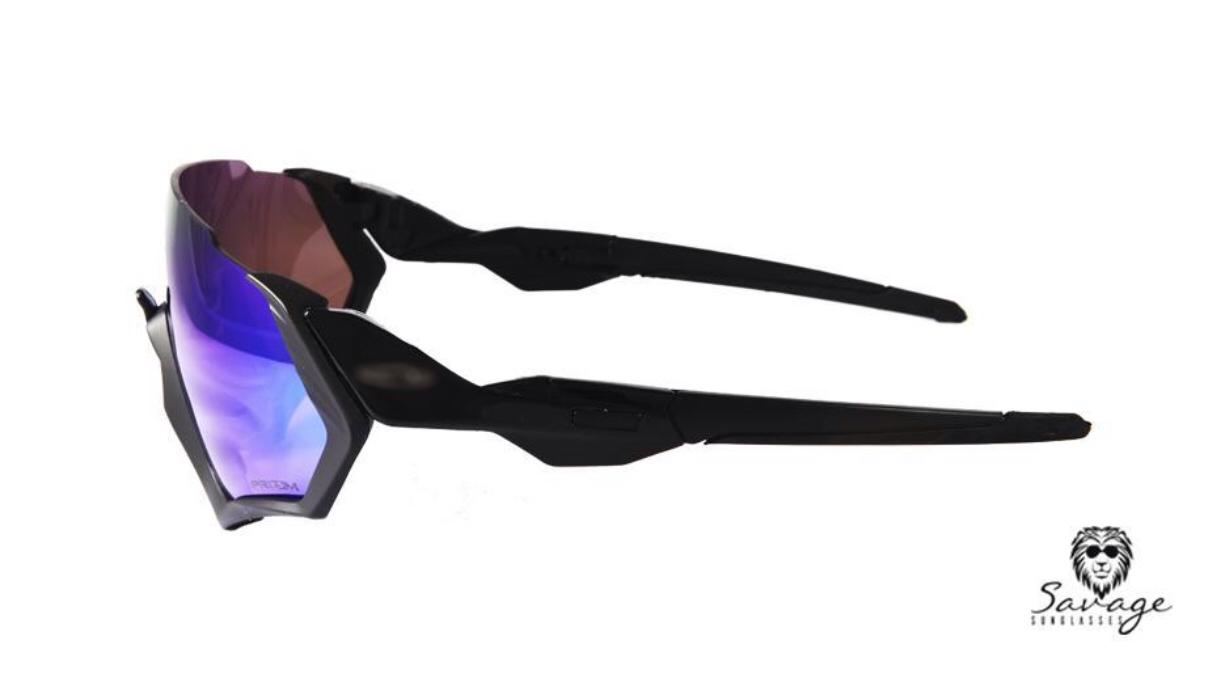 Flght Jacket Black - Blue Lens