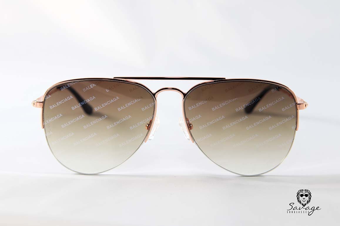 BA 0125-S Aviator Black Frame Gold - savagesunglassescol