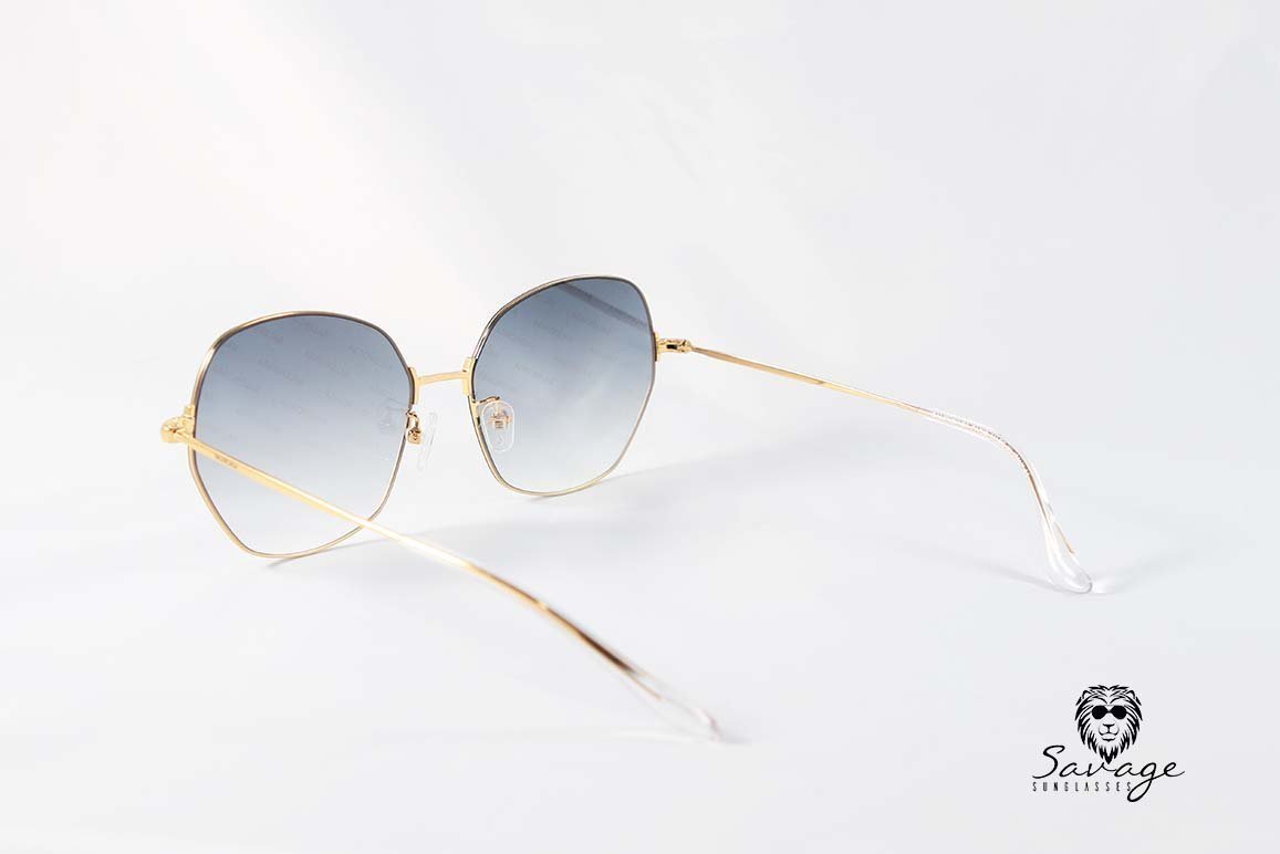BA BB0014-S Black Gradient Frame Gold - savagesunglassescol