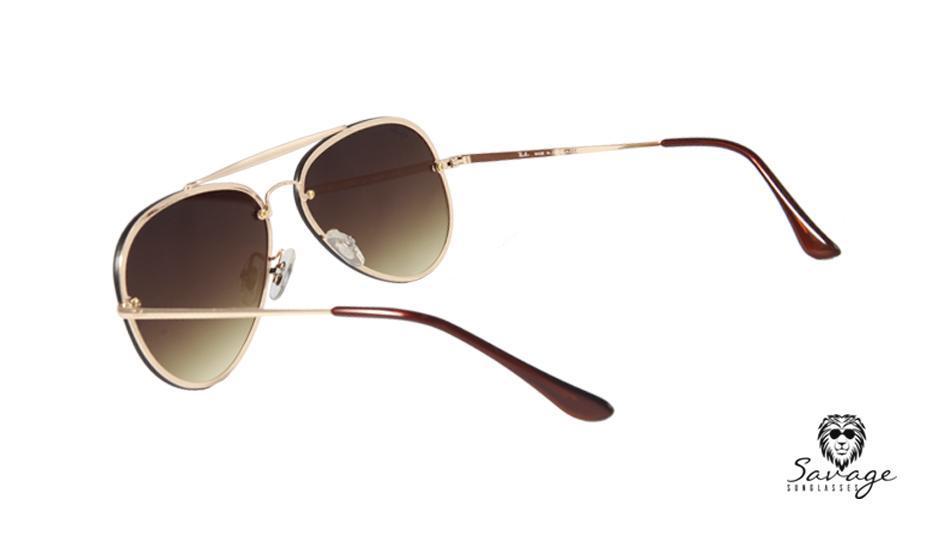RB 3584 Blaze Aviator Brown - savagesunglassescol