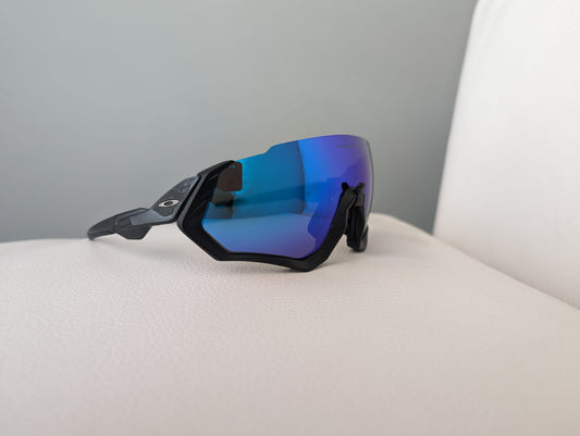 Flght Jacket Black - Blue Lens