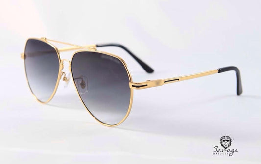 E-A 8045- Black Gradient Frame Gold - savagesunglassescol